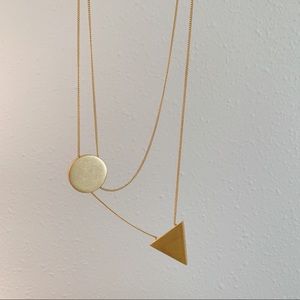 Gold Asymmetrical Madewell Necklace